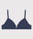 Reggiseno a cuori bambina in cotone ed elastan