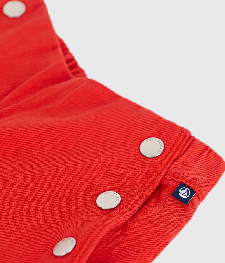Pantaloni in denim bambina rosso
