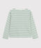 Marinière a maniche lunghe in cotone donna verde MARSHMALLOW/ PALMERAIE