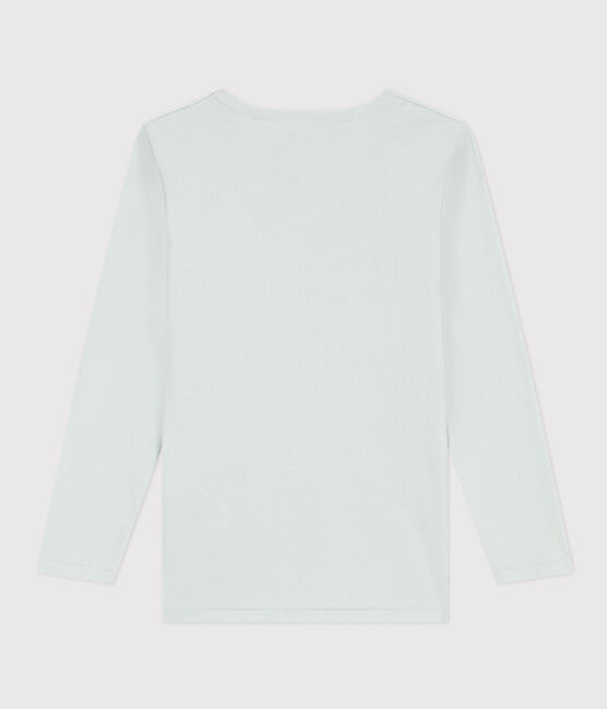 T-shirt a maniche lunghe in cotone blu AGLA