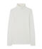 dolcevita donna in cotone leggero bianco MARSHMALLOW