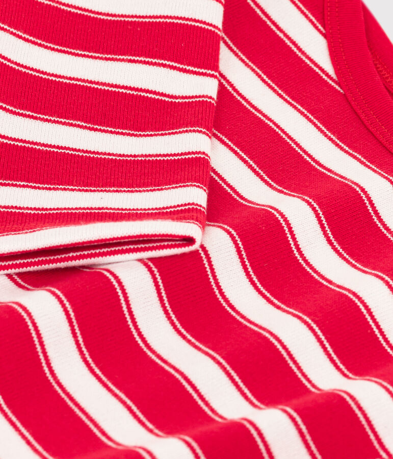 Marini&egrave;re bambino unisex in cotone spesso rosso/bianco