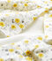 Completo tre pezzi bebè femmina in lana e cotone bianco MARSHMALLOW/bianco MULTICO
