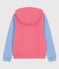 Felpa con cappuccio in cotone BIO Donna rosso PEPS/bianco MARSHMALLOW