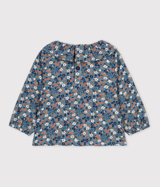 Blusa a manica lunga bebè in garza di cotone stampato ROVER/ MULTICO