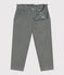 Pantaloni dritti in velluto fine bambina verde THUYA