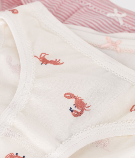 Confezione da 3 slip in cotone con stampa di granchi bambino variante 1