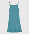Abito con spalline iconico in cotone Donna blu MIROIR
