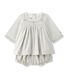 Abito per bebè femmina in twill con ricamo e bloomer