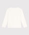 T-shirt maniche lunghe bambino bianco MARSHMALLOW
