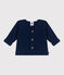 Cardigan in maglia di cotone a punto legaccio neonato blu MEDIEVAL