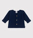 Cardigan in maglia di cotone a punto legaccio neonato