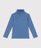 Dolcevita in cotone bambina/bambino blu BEACH