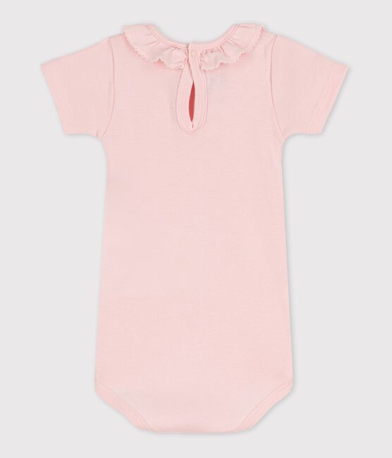 Body a manica corta e con colletto rosa MINOIS