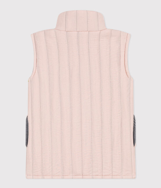 Giacca smanicata in tubique bambino unisex rosa SALINE