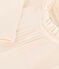 T-shirt maniche lunghe in cotone bambina ecru AVALANCHE