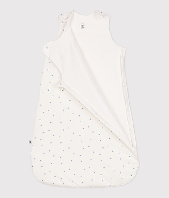 Sacco nanna neonato in cotone con stampa TOG 1 bianco MARSHMALLOW/blu ALASKA