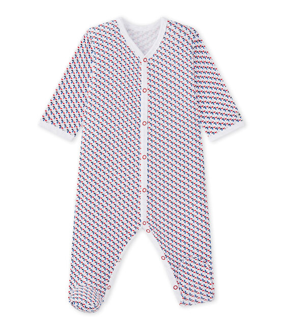 Tutina bebè bambino stampata bianco ECUME/bianco MULTICO