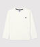T-shirt in cotone biologico bambina / bambino bianco MARSHMALLOW