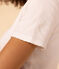 T-shirt L'ICONIQUE cocotte in cotone Donna bianco ECUME