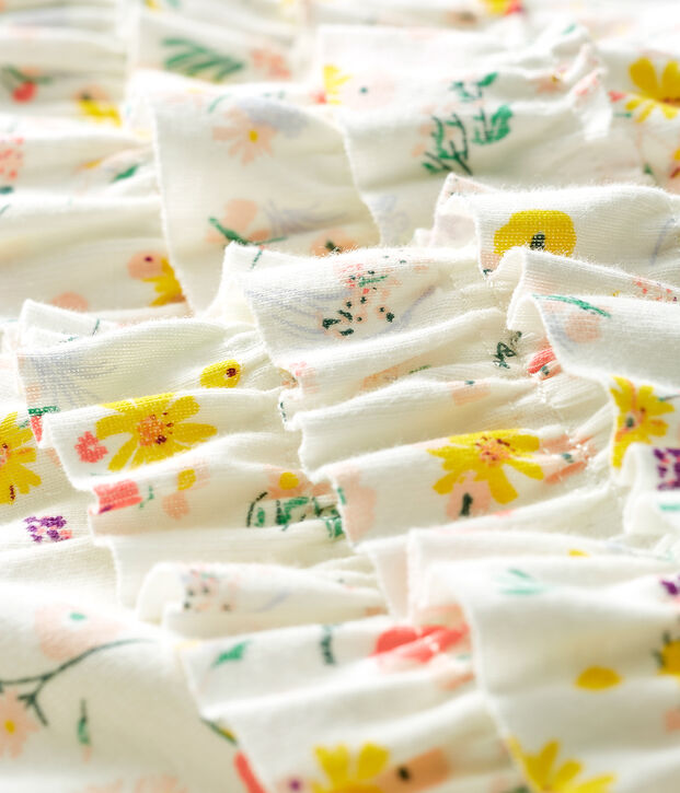 Culotte bloomer beb&egrave; femmina fantasia bianco/multicolore