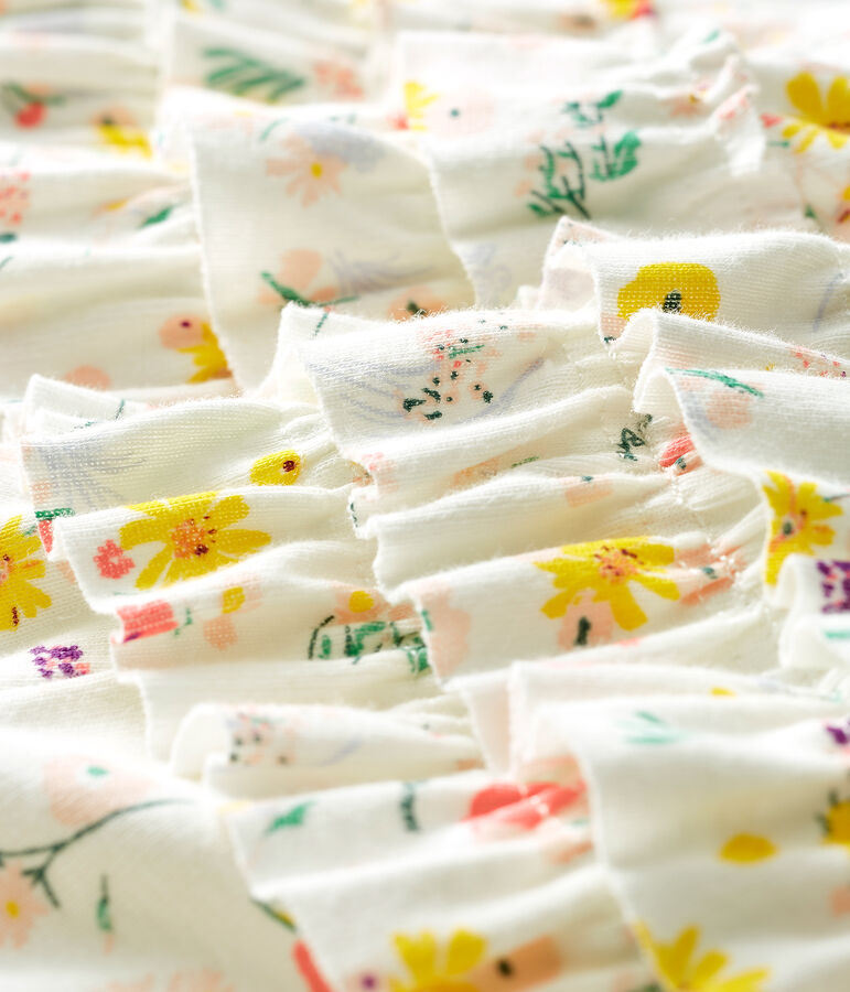 Culotte bloomer beb&egrave; femmina fantasia bianco/multicolore