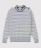 Pull marinaro in cotone Donna bianco MARSHMALLOW/blu SMOKING
