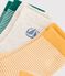 3 paia di calzini in cotone a righe neonato multicolore