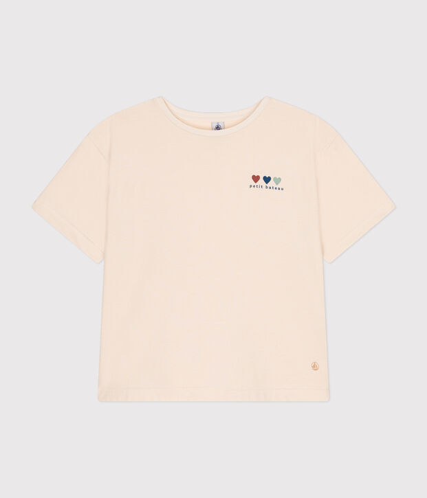 T-shirt LE BOXY in cotone donna ecru