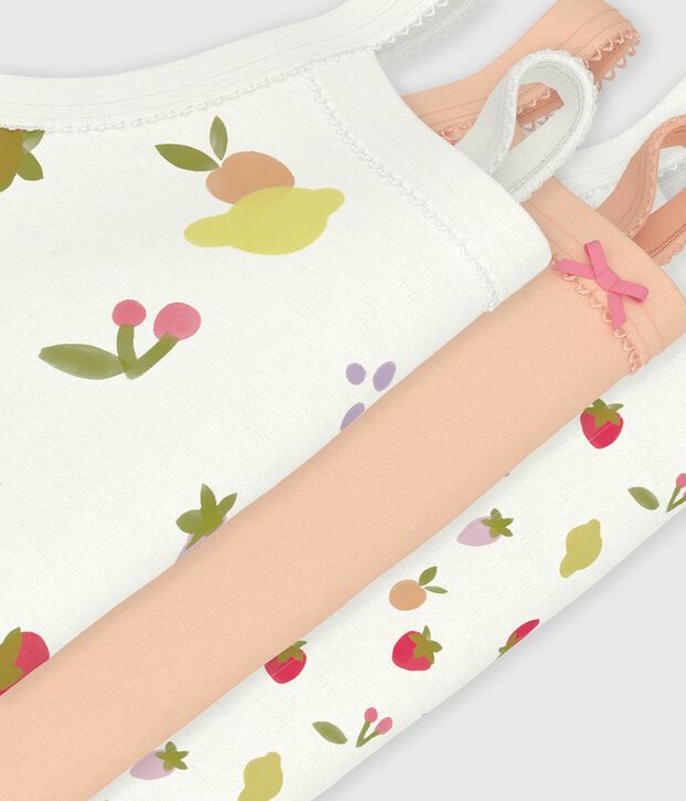 Set di body con spalline in cotone neonata multicolore