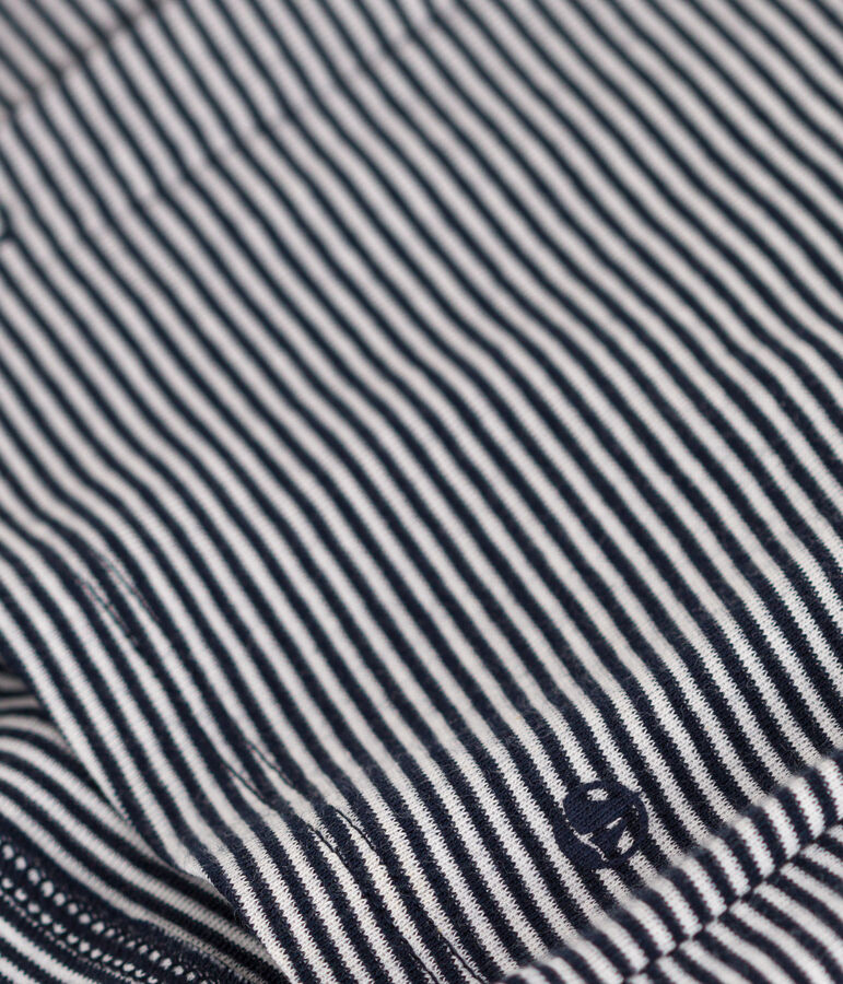 Cardigan in tubique a righe per beb&egrave; blu/bianco