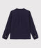 Camicia in garza di cotone bambino blu SMOKING
