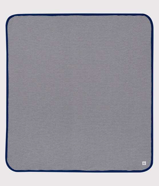 Protezione andi-onde elettromagnetiche in jersey double-face blu SMOKING/bianco ECUME