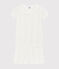Pigiama corto cuori blu ragazza-donna in cotone bianco MARSHMALLOW/blu MEDIEVAL