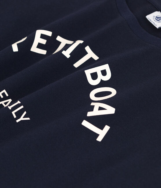 T-shirt LE BOXY in cotone donna blu SMOKING