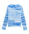 Marinière bianco MARSHMALLOW/blu BLEU