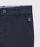 Pantaloni slim bambino in gabardine blu SMOKING