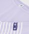 T-shirt marinière in cotone Donna viola SQUAW/ MILK