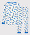 Pigiama snugfit animali bambino in cotone bianco MARSHMALLOW/bianco MULTICO