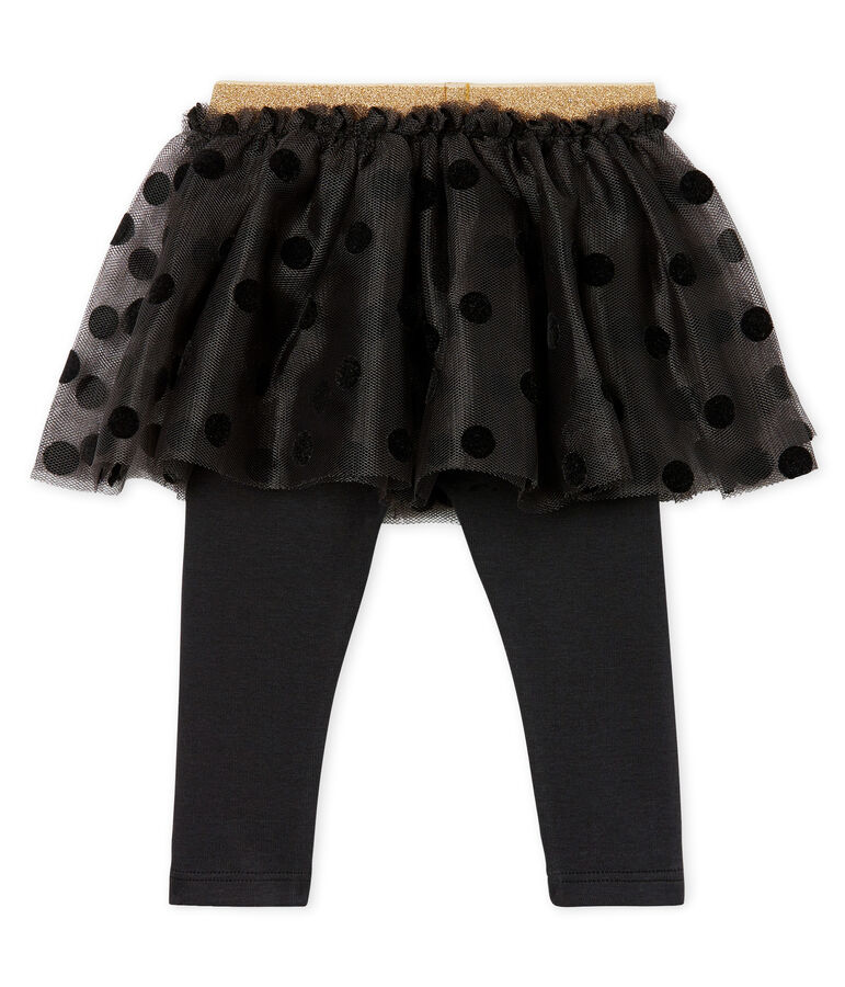 Gonna legging beb&egrave; femmina grigio