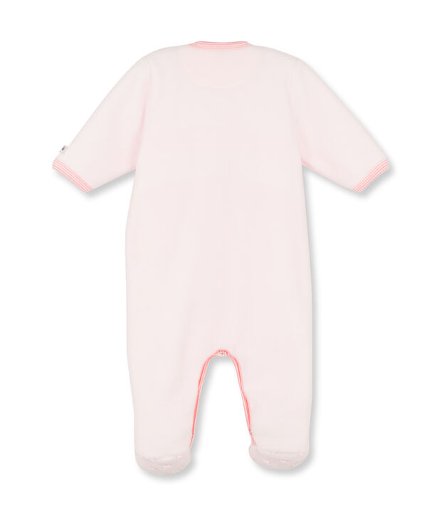 Tutina in pile beb&eacute; femmina rosa Vienne