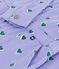 Tutina in cotone con stampa a cuori bambina viola/multicolore