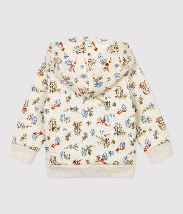 Cardigan trapuntato beb&egrave;. beige/multicolore