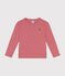 T-shirt a maniche lunghe a costine bambina/bambino rosa ROSEWOOD