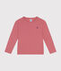 T-shirt a maniche lunghe a costine bambina/bambino