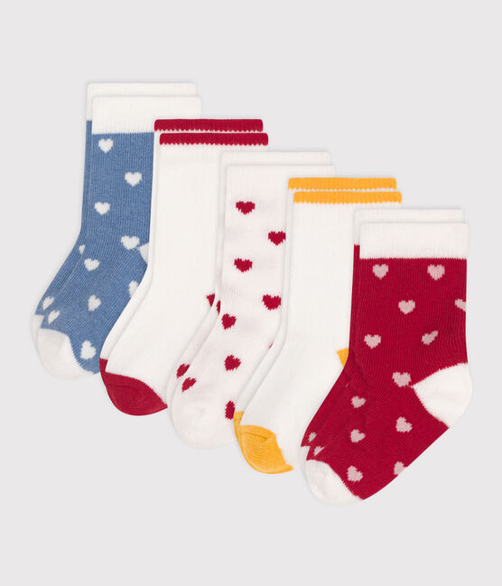 53 paia di calzini in cotone a cuori neonato variante 1