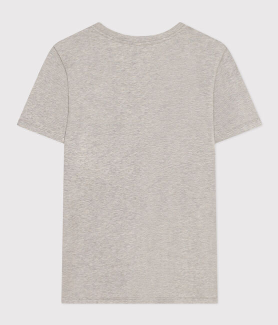 T-shirt LE DROIT girocollo in cotone Donna grigio CHATON CHINE