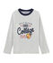 T-shirt serigrafata a manica lunga bambino grigio BELUGA CHINE