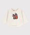 T-shirt maniche lunghe bebè in tubique beige MONTELIMAR CHINE