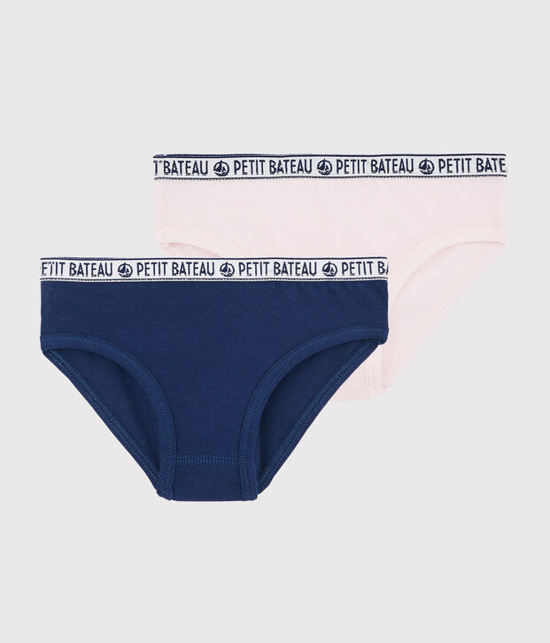 Confezione da 2 slip sportivi bambina multicolore